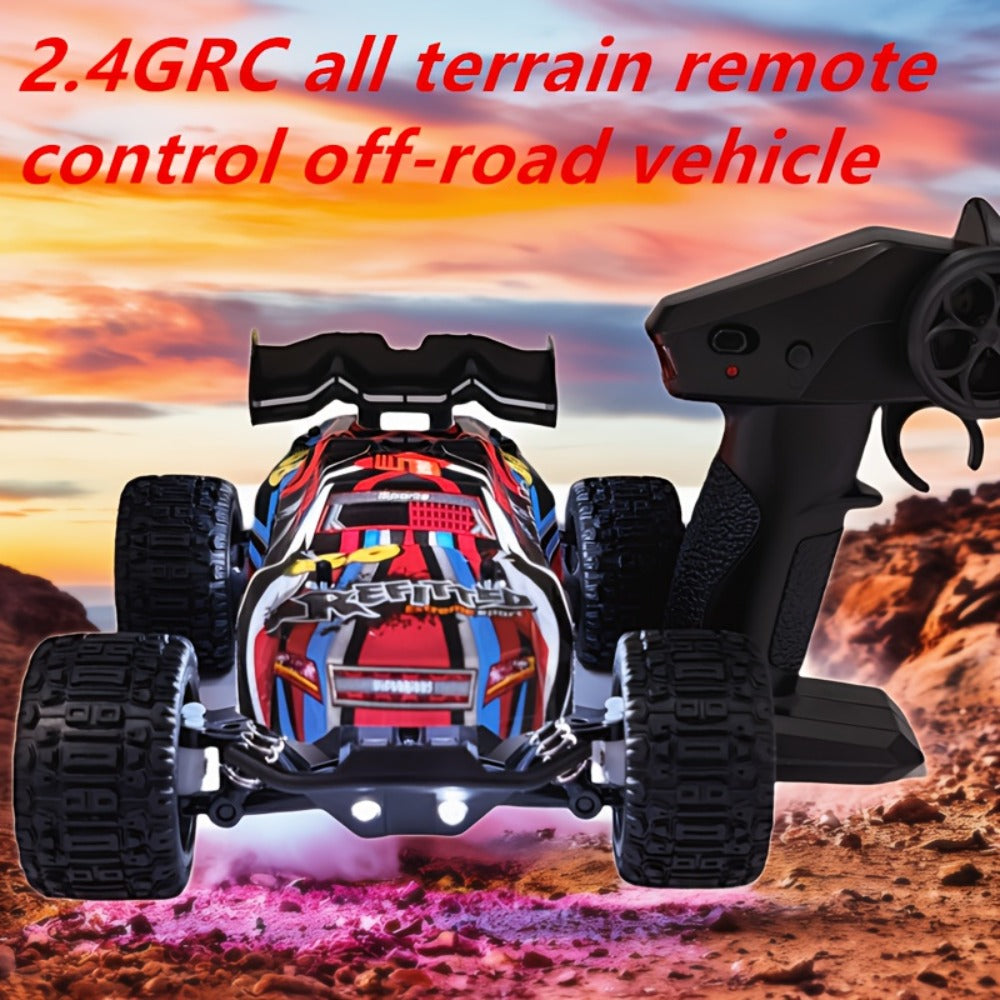 1:18 Scale RC Off-Road Car 35+ KM/H 4WD, 2.4GHz High Speed Remote Control Truck, Hobby Grade RC Racing Crawler for Kids & Adu