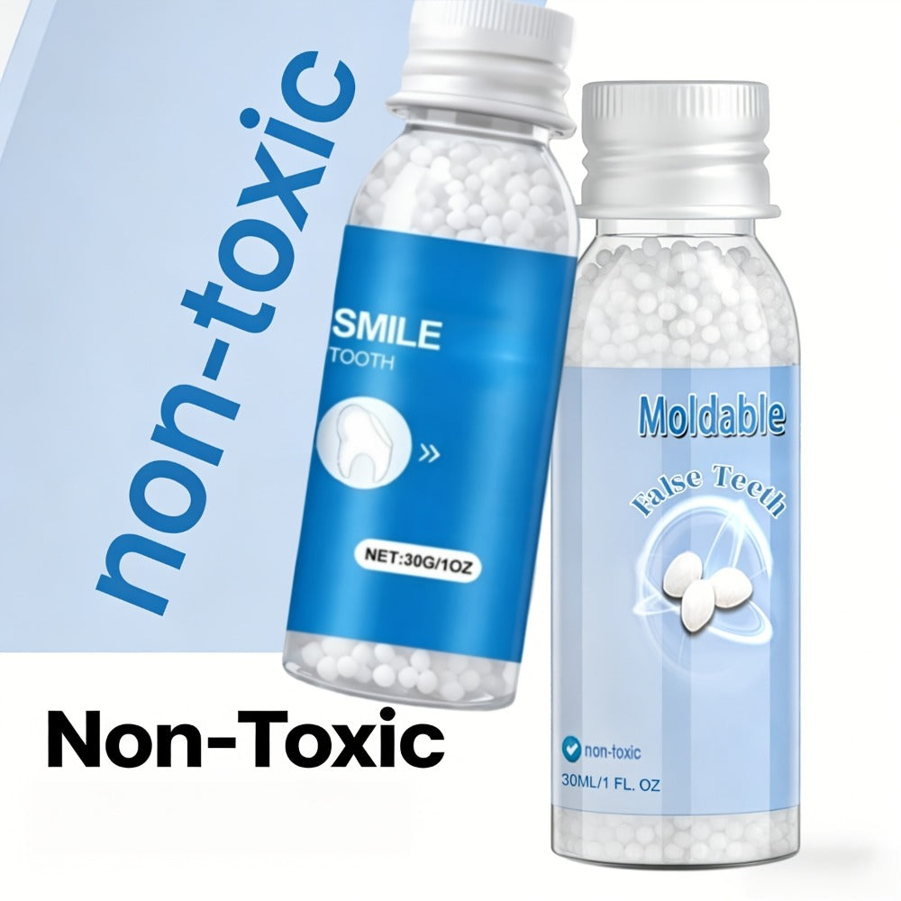 Moldable Fake Teeth Kit for Adults & Seniors, Temporary Dental Veneers Missing Tooth Filling Snap On Teeth — image 11