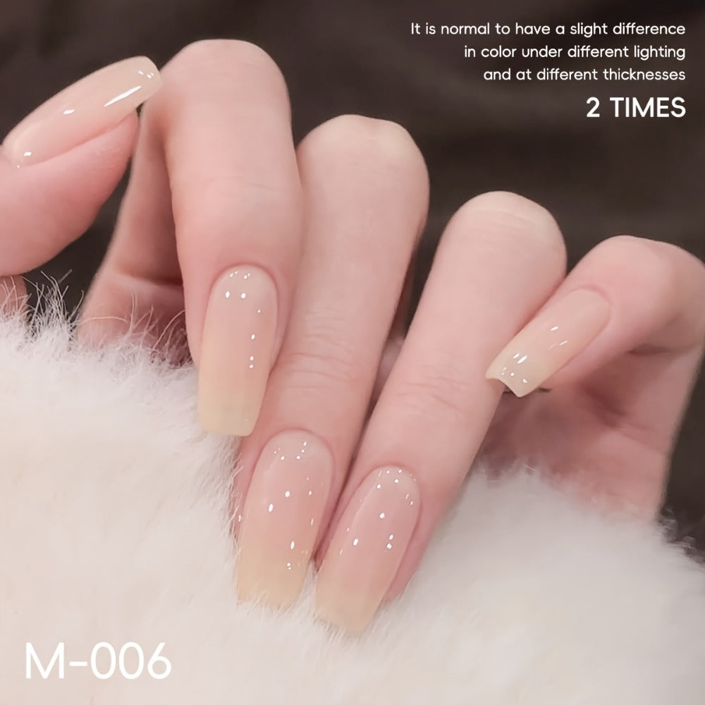 Gel Nail Polish 4-Piece Nude-Pink Frame-Bottle Set with Opaque Shades 05, 06, 08 and 17 for Manicures — image 9