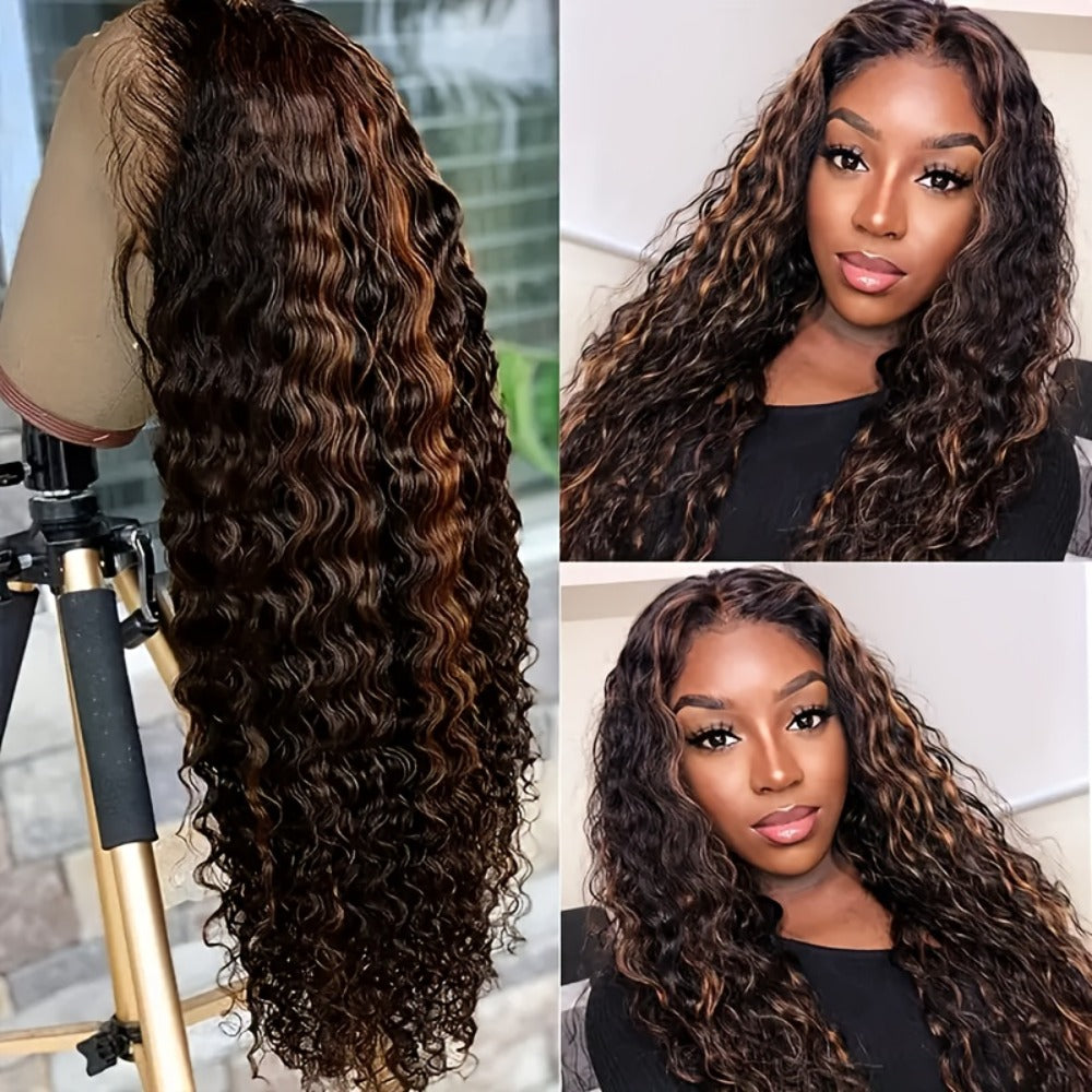 Deep Wave Human Hair Wig with 13x4 HD Lace Front, 180% Density and 14-34 Inch Length Options — image 9