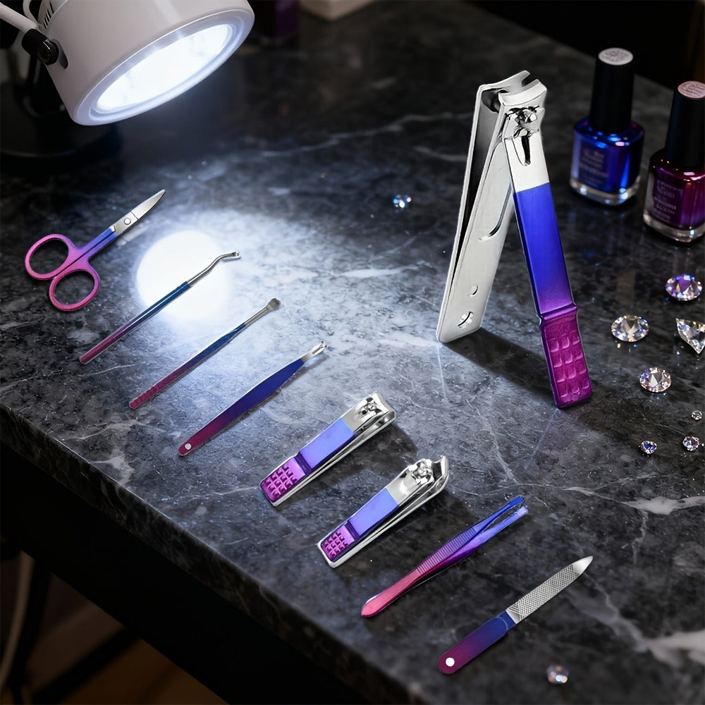 Manicure Set 9 18 30 60pcs Professional Nail Clipper Pedicure Kit Portable Travel Grooming Tools – Cuticle Trimmer Nail File 