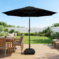 Patio Umbrella 9FT Market Table Style with Dual Vents, Tilt, Crank and Eight Color Options — image 1