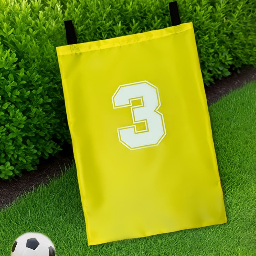Four Numbered Sack Race Bags in Red, Blue, Yellow and Green with 65 x 46cm Pictured Size for Lawns — image 6