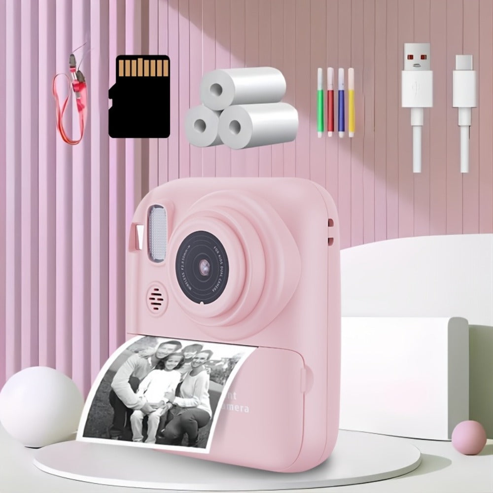 Kids Instant Print Camera 3-in-1 with MP3 & Games, 10x Zoom, 2.4" HD Screen, 32GB Card, Prints Photos in 1 Second — image 5