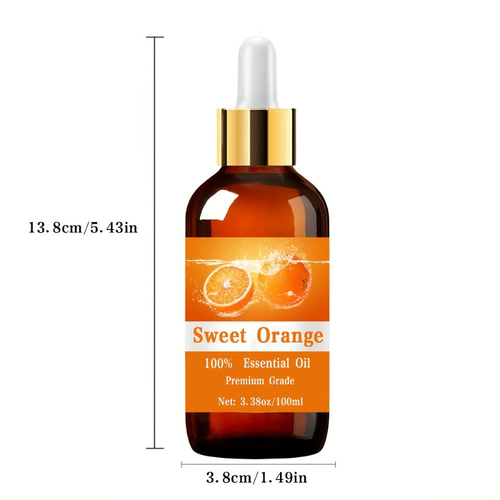 Essential Oil Sweet Orange Citrus Aroma in 100ml Bottle for Diffuser, Humidifier, Massage and Home Fragrance — image 5