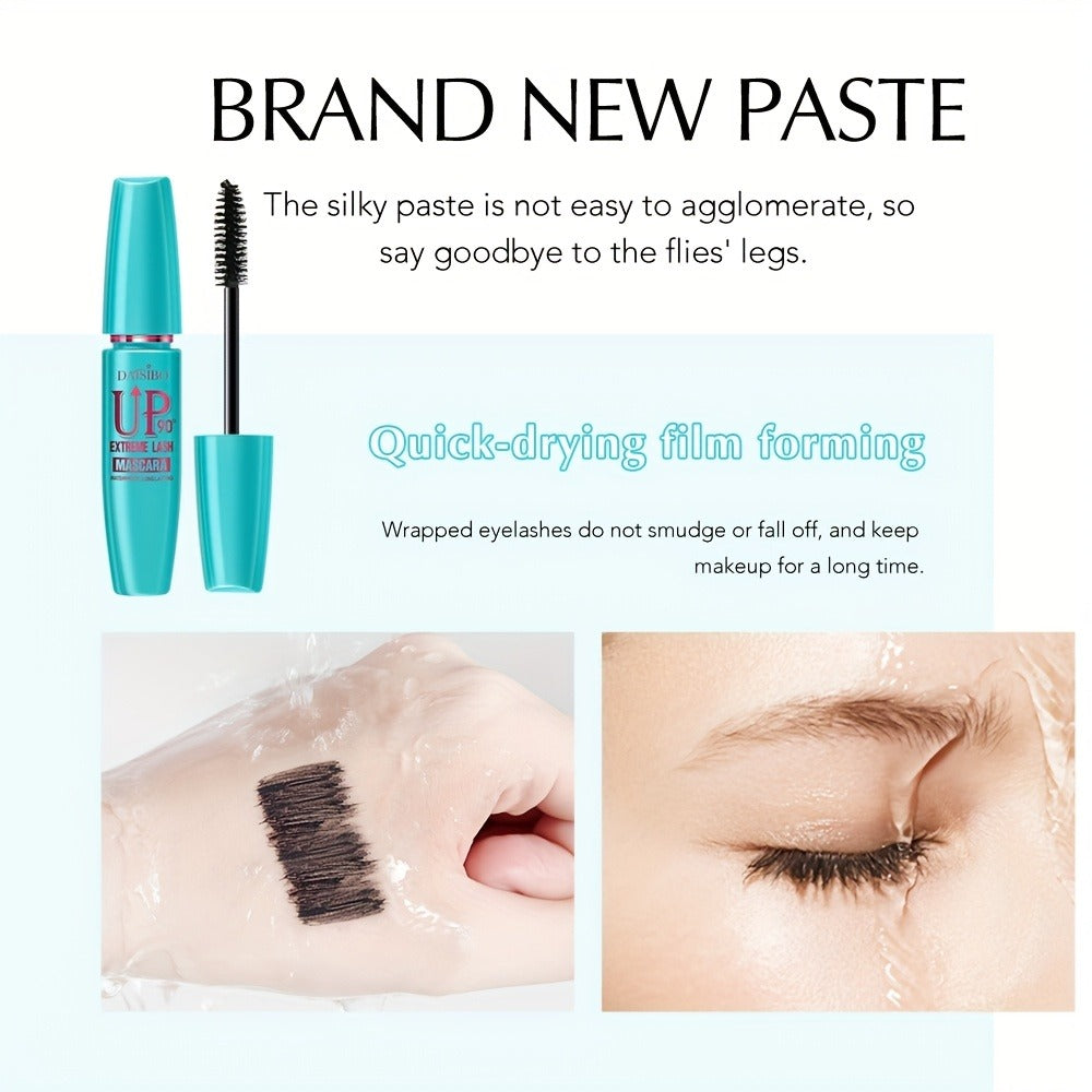 Black Mascara Four-Piece Set with Turquoise, Blue, Black and Magenta Tubes and Straight Bristle Wands — image 9