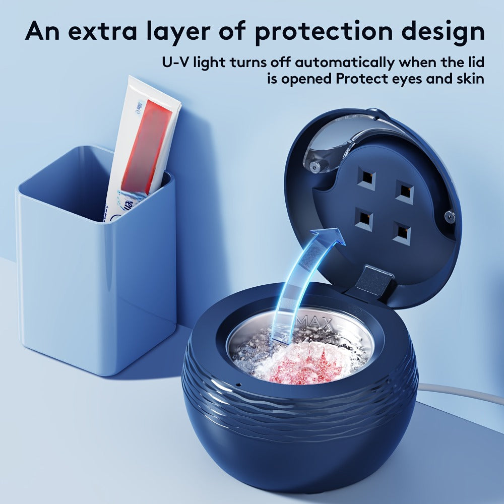 45 kHz Round Ultrasonic Cleaner with Four Timer Modes and Three Color Options for Small Items — image 11