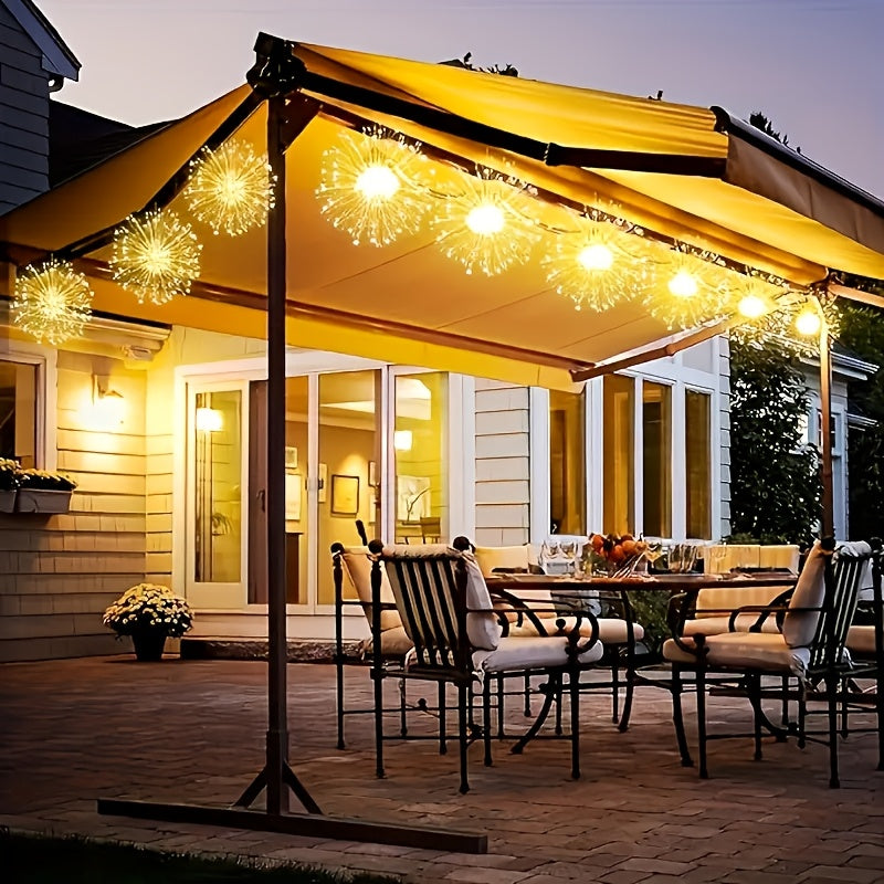 Solar Starburst Firework Light Set with 240, 360 or 450 LEDs, Remote and Eight Lighting Modes — image 8