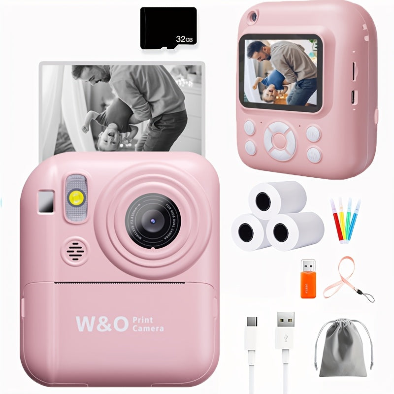 Kids Instant Print Camera 3-in-1 with MP3 & Games, 10x Zoom, 2.4" HD Screen, 32GB Card, Prints Photos in 1 Second — image 18