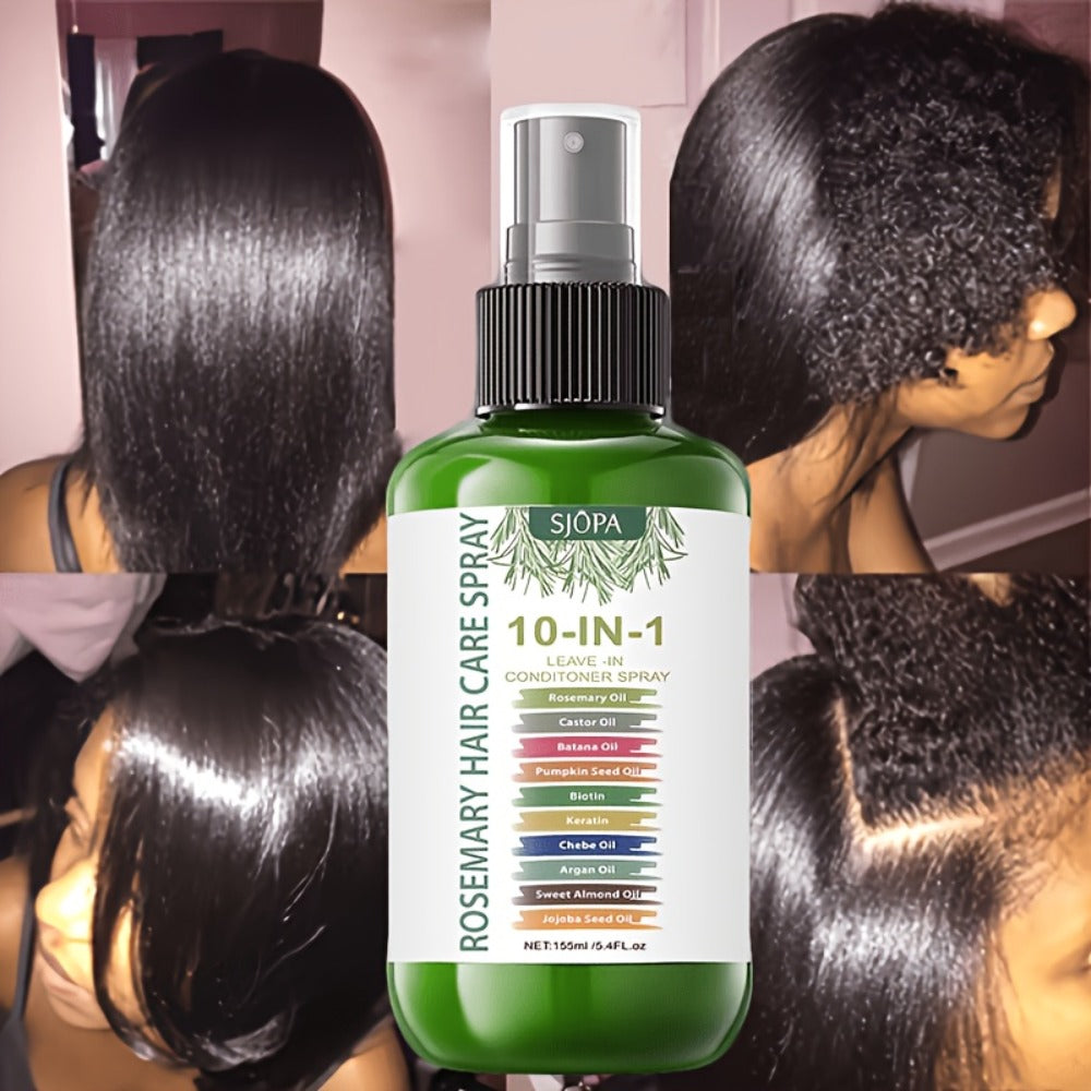 10-in-1 Molecular Leave-In Hair Mask with Argan Oil, Keratin & Coconut Oil for Bath Time, Home Spa and Personal Care — image 