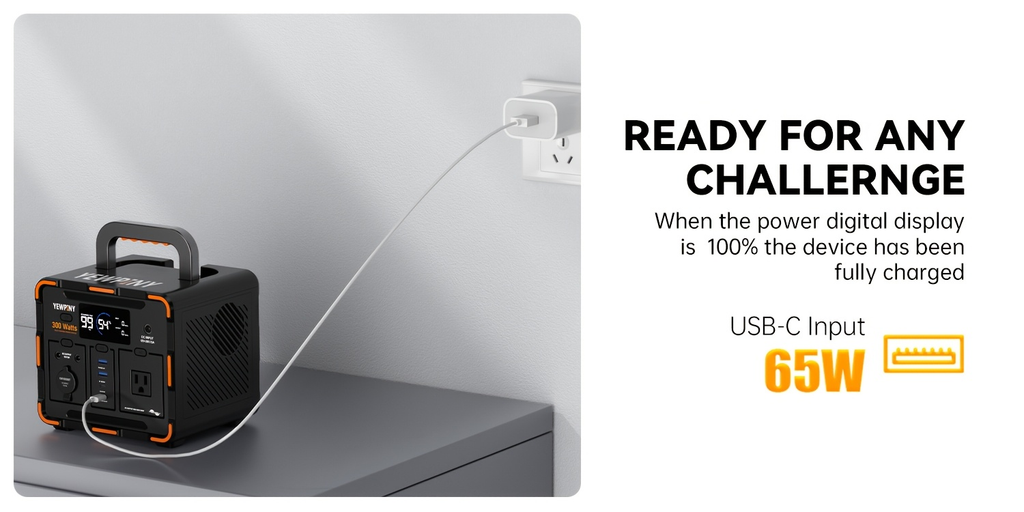 Portable Power Station 259Wh 300W or 599Wh 600W with AC, DC, USB, LiFePO4 Cell Pack and LED Light — image 18