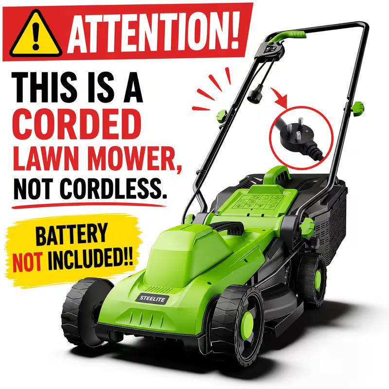 13-Inch 11 Amp Corded Electric Push Lawn Mower