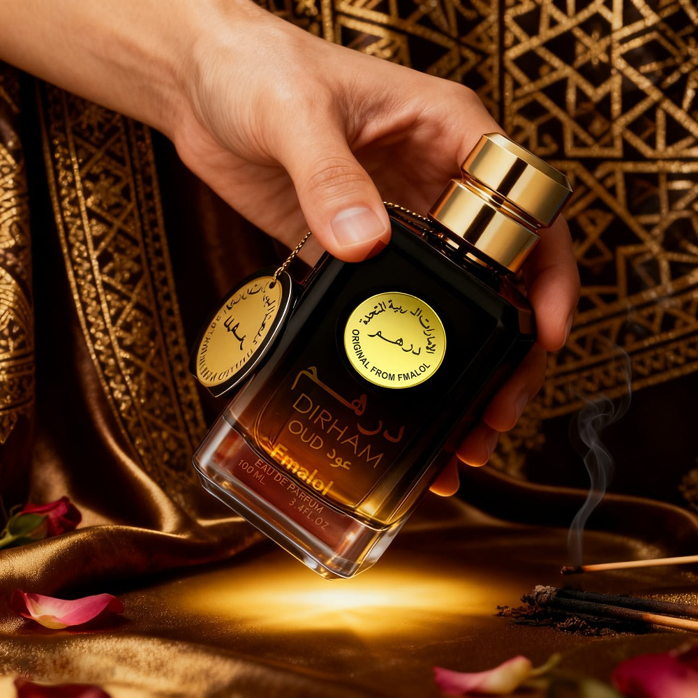 Agarwood Oud Arabic Perfume for Men 3.4 oz Luxury Woody Oriental Cologne - Dubai Middle East for Bath Time, Home Spa and Pers