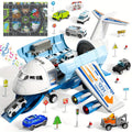 Jumbo Transport Airplane Toy for Kids with 10 Cars & Spray Mist, Cargo Plane Playset Toddler Boy Girl Birthday Gift Ages 3+ —