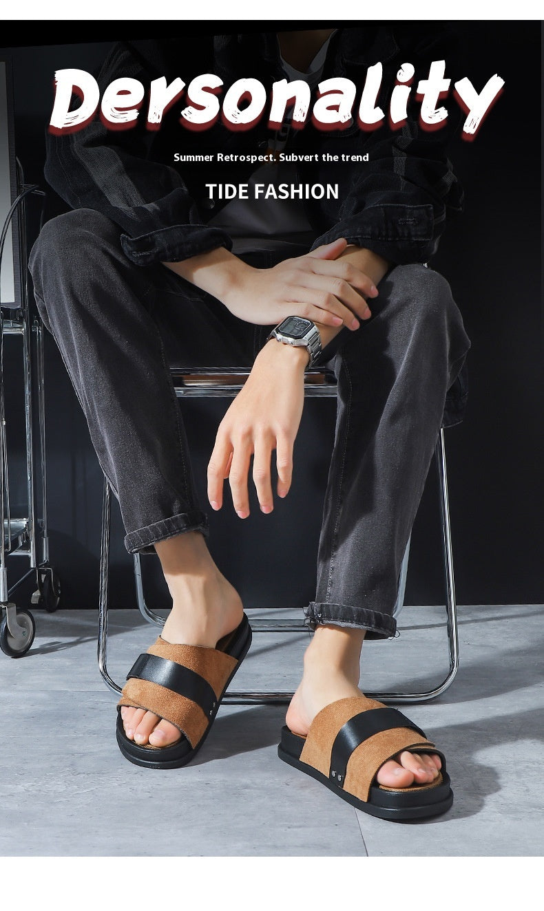 Outer Wear Home Bathroom Non-slip Platform Slippers