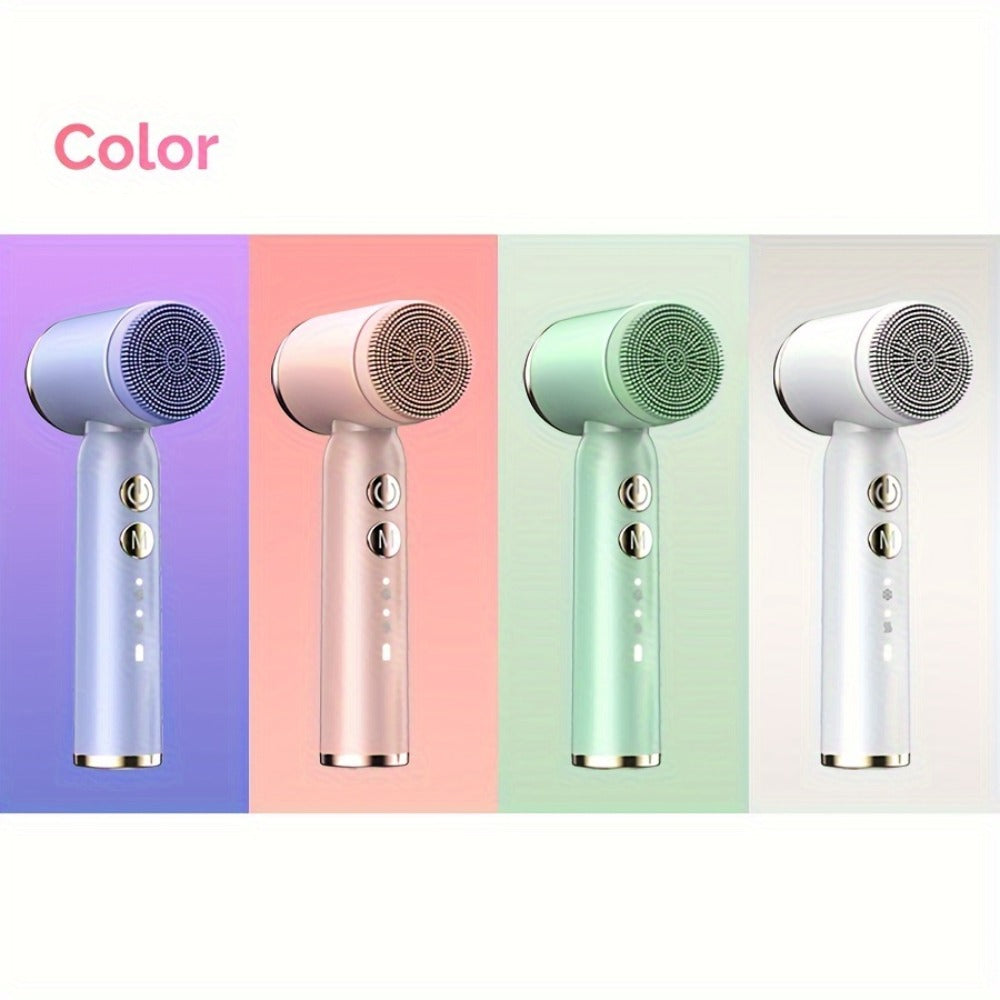 EMS Microcurrent Face Massager Device V-Face Lifting Double Chin Reducer Neck Rejuvenation 6-in-1 Brush Heads for Home or Sal