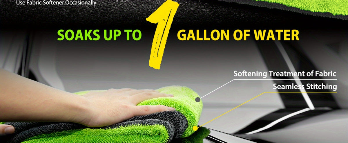 Car Drying Towel in 1400 GSM Microfiber with Two Size Options or Nine-Piece Wash Tool Bundle — image 15