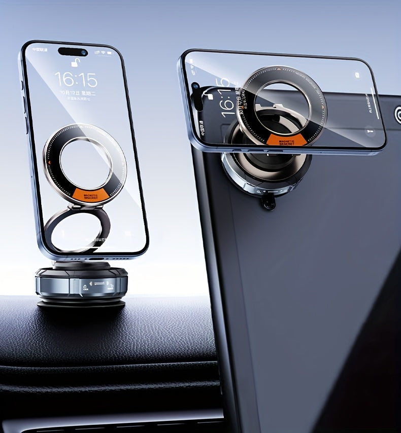 Magnetic Car Phone Mount with Vacuum-Style Dashboard Base and Swivel Joint and 360-Degree Bracket — image 15