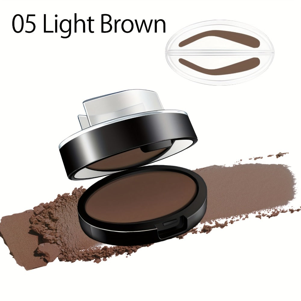 Waterproof Eyebrow Stamp Powder Kit Natural Arched Brow Shaping Long-Lasting Makeup for Women – Beginner Friendly Works on Dr