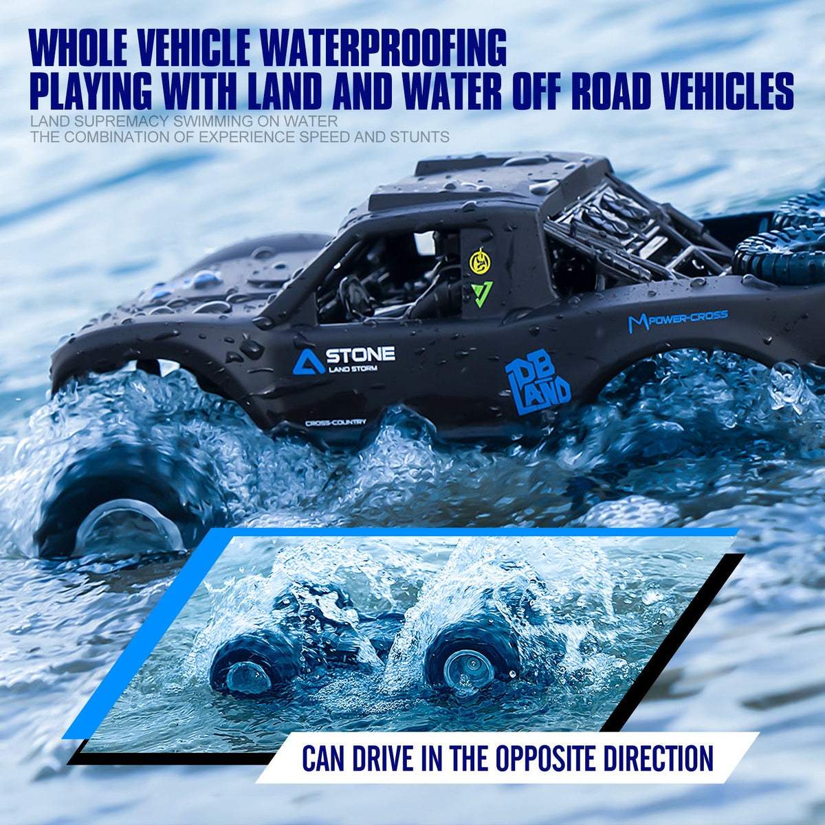 RC Monster Truck or Pickup 1:16 Scale in Five Body and Color Styles with 4WD Layout and Two Rechargeable Batteries — image 37