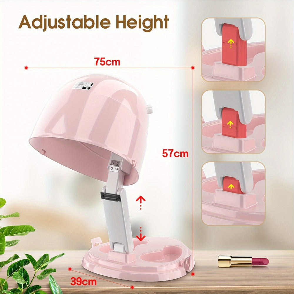 1875W Ionic Hooded Hair Dryer Bonnet Sit Under Hair Dryer for Women 3 Heat Settings, for Home, Travel and Salon Hair Styling 