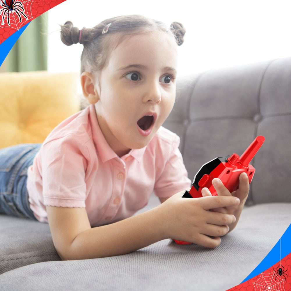 Spider Walkie Talkies for Kids 2-Pack, 2-Way Radio Toy, Grip, Push-to-Talk, Lanyard Hole, Ages 3-12 Boys & Girls — image 12