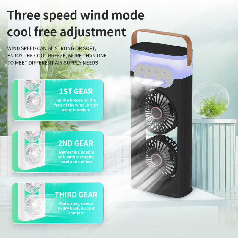 Portable Neck Fan, Bladeless Wearable Personal Fan USB Rechargeable Hands-Free Cooling Air Conditioner — image 4