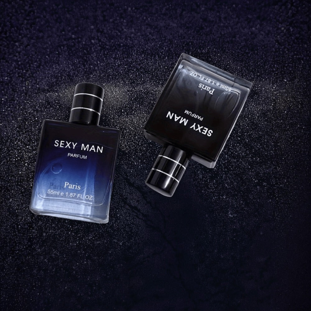 Cologne Spray for Men SEXY MAN Two-Bottle Set with 7054A and 7054B Color Options and Gift Vial — image 9