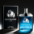 Eau de Parfum Men 90ml Cologne Spray Deep Blue Aquatic Scent Luxury Fragrance for Daily Wear Date Night Holiday Gift for Him 