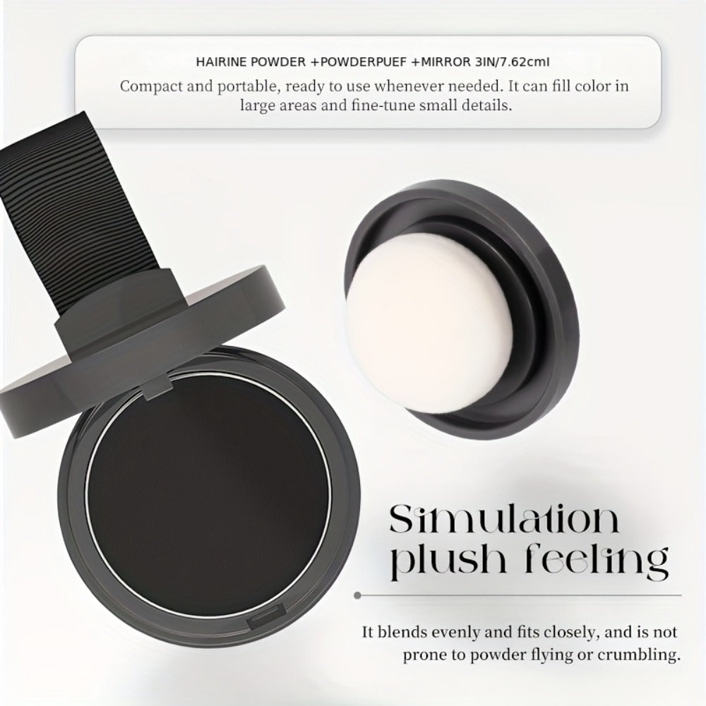 Beard Touch-Up Powder for Men - Instant Gray Coverage Beard Filler for Sparse Patchy Beard for Makeup, Travel and Everyday Va