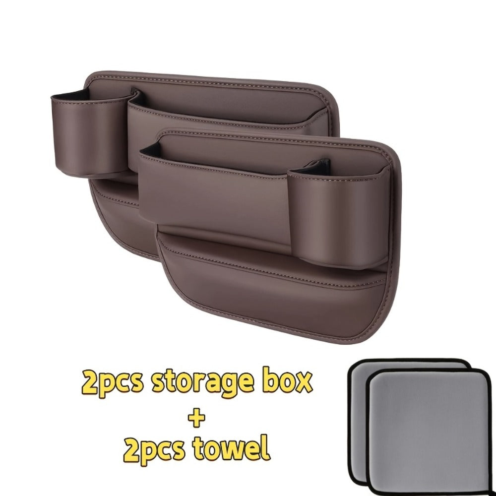 Seat-Gap Car Organizer with Cup Recess and Phone Storage in Four Color Pairs or Left-Side Black Pack — image 9