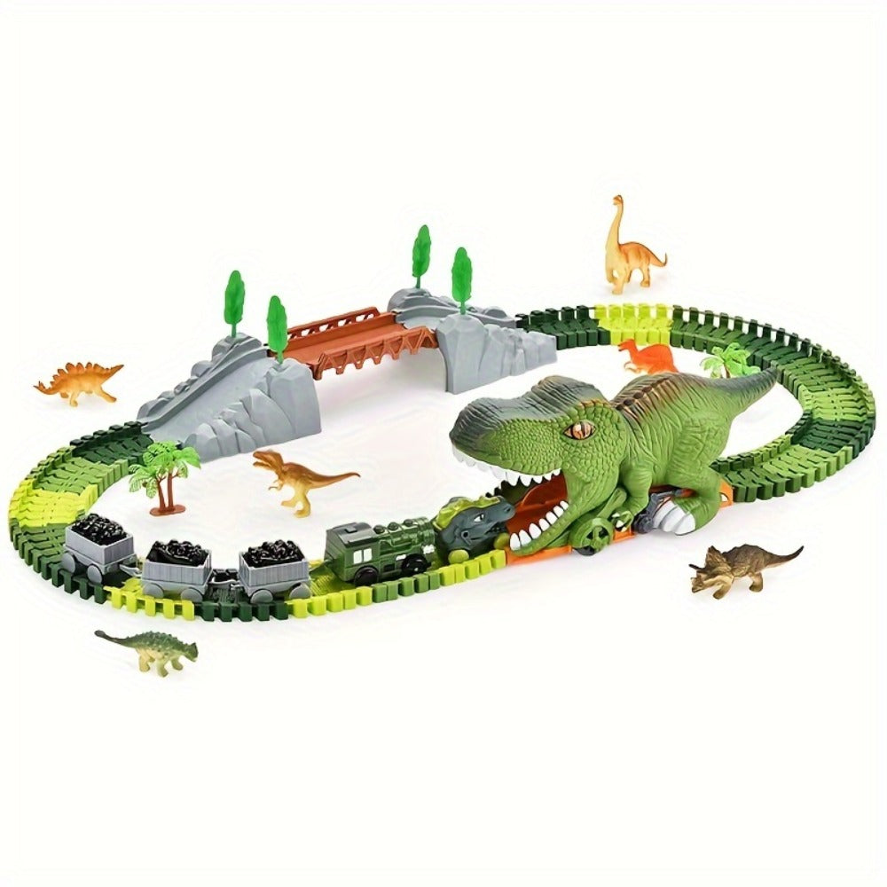 Electric Dinosaur Train Track Set 121pcs with the Listed Color, Size or Set Options for Everyday Use — image 9