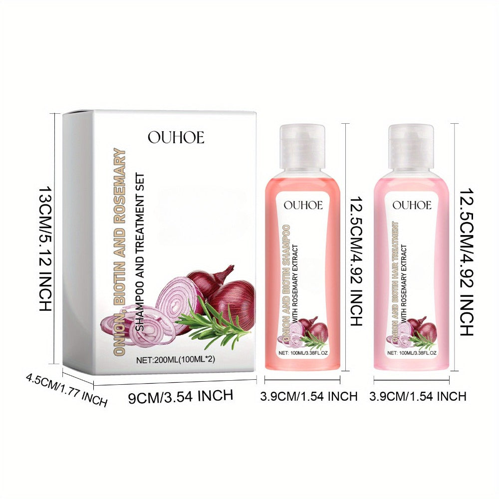 Three-Piece OUIHOE Hair Care Set with Shampoo, Conditioner and Coordinated Capsule Product Pack — image 4