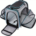 Expandable Pet Carrier Tote with Two Zip-Open Mesh Side Sections and Small or Large Size Options — image 3