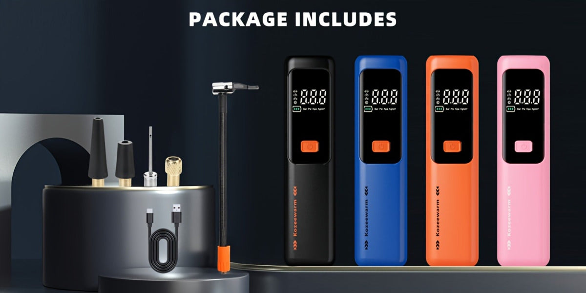 Cordless Tire Inflator Portable Air Compressor – USB-C Rechargeable, Digital Gauge, 3X Fast Inflation for Car Tires, Bikes — 