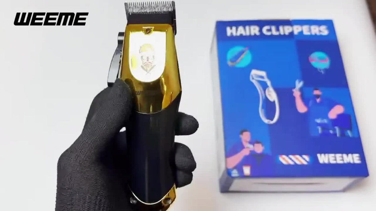 T-Blade Hair Clipper Set for Men – Golden Series USB Rechargeable Trimmer Kit with Guide Combs & Cleaning Brush, 1pc 2pcs 3pc
