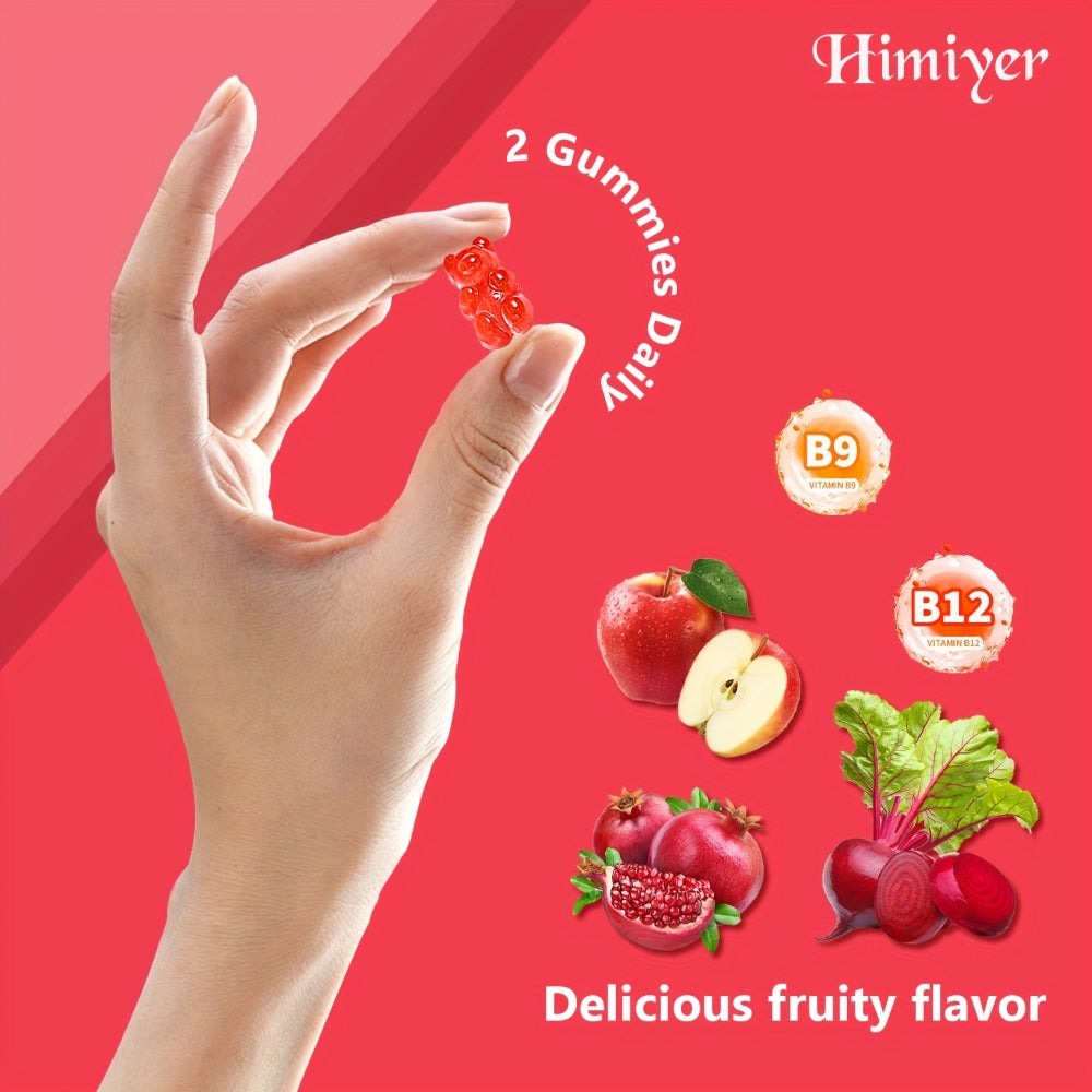 Apple Cider Vinegar Gummies with B12, Pomegranate & Beet Juice Powder, Keto ACV Supplement for Metabolism — image 5