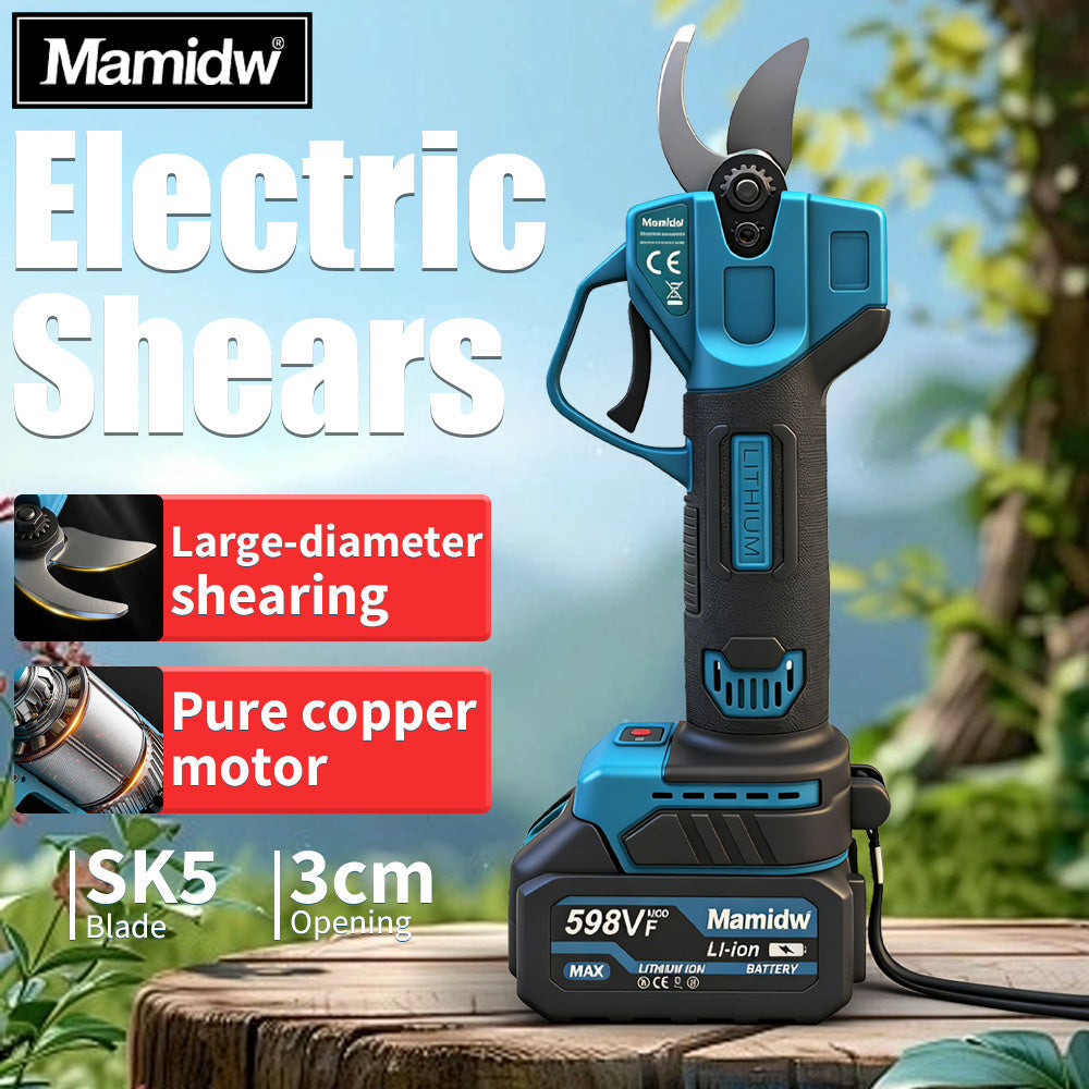 Cordless Electric Pruning Shears for Makita 18V - SK5 Blade, 1.18" Cut, Pure Copper Motor for Garden, Patio and Yard Use — im