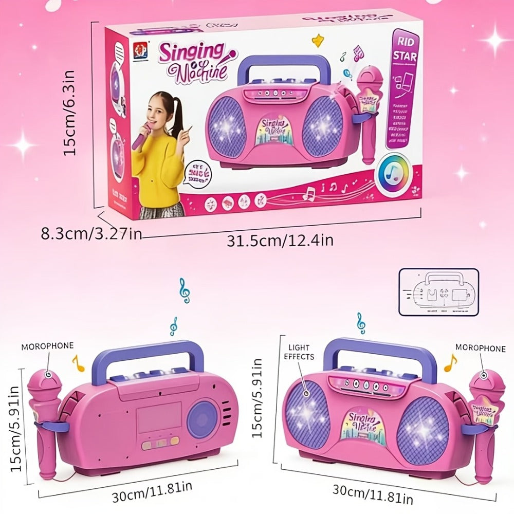 Kids Light-Up Singing Machine Toy with Microphone, All-in-One Music Toy for Boys & Girls Ages 3-7 — image 7
