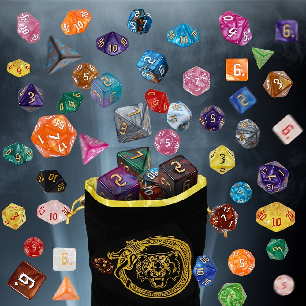 DND Dice Set 182pcs 26 Colors with the Listed Color, Size or Set Options for Everyday Use, with Listed Configuration — image 