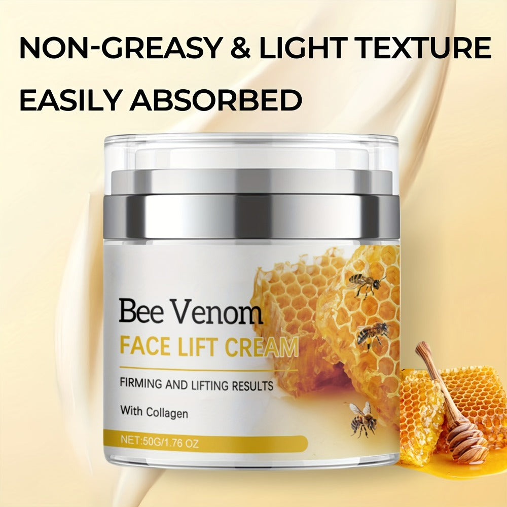 Face Cream Bee Venom 50g Formula with Hyaluronic Acid, Collagen and Vitamin E in Lightweight Texture — image 3