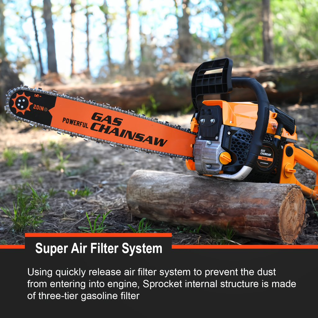 Mixed Gas Chainsaw Options with 12-Inch Compact Color Models and 20-Inch BlackRed Configuration — image 19