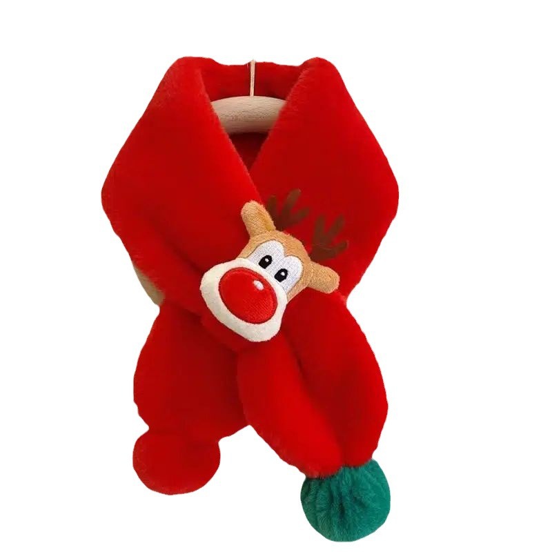 Children's Scarf Warm Plush Thick Windproof