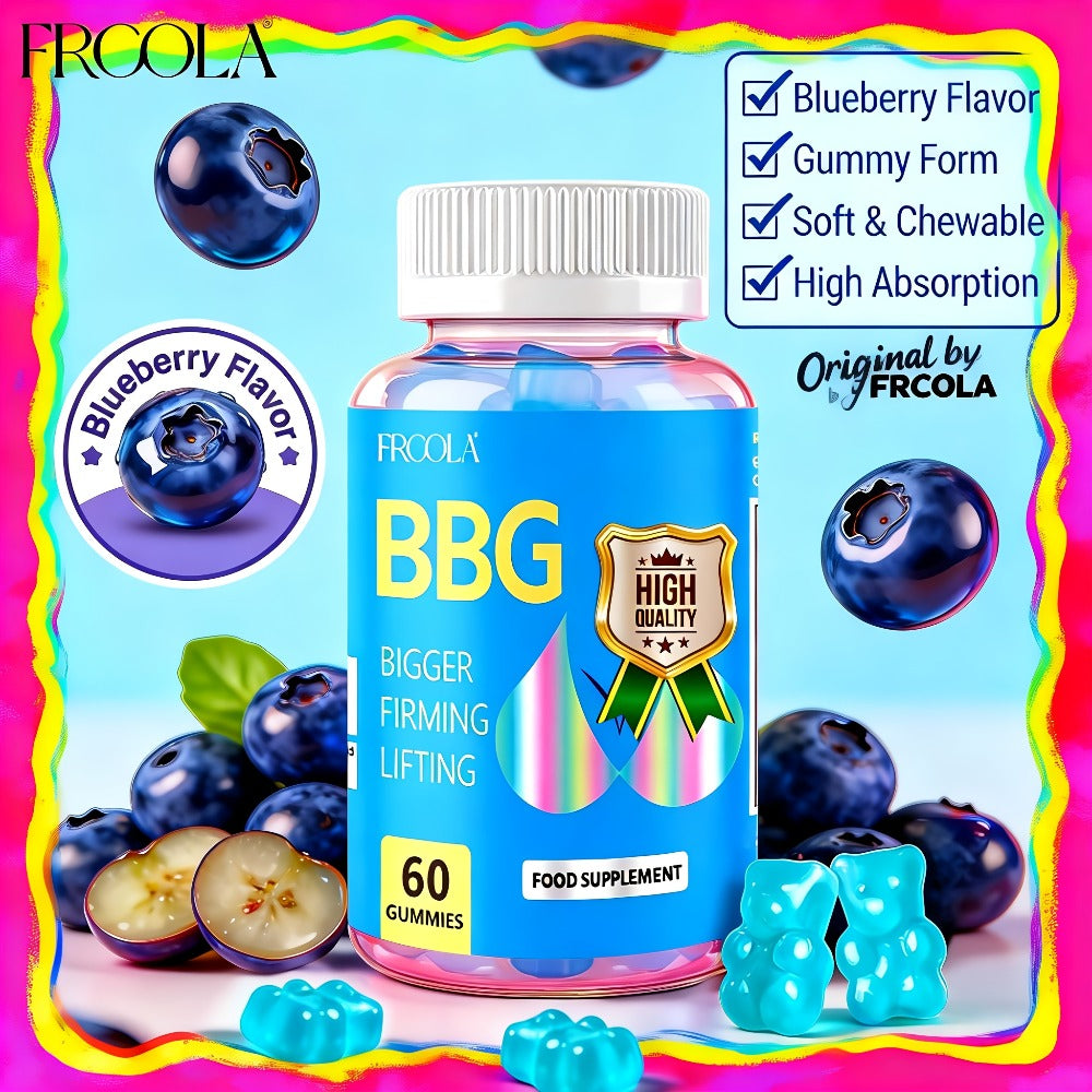 BBL Gummies for Women Butt Enhancement 60 Count Strawberry Flavor for Bath Time, Home Spa and Personal Care — image 8