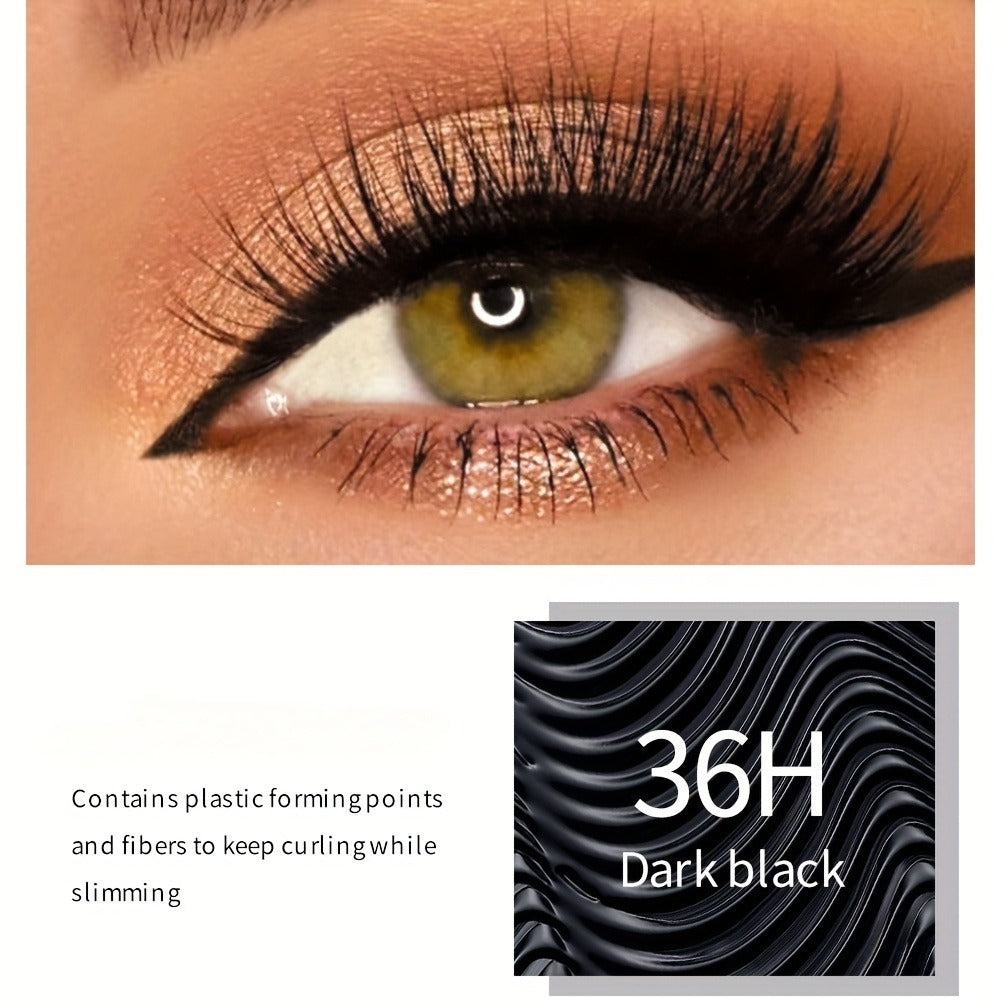 Black Mascara Three-Piece Set with Tapered Tubes, Copper-Color Caps and Black Bristle Applicator Wands — image 8