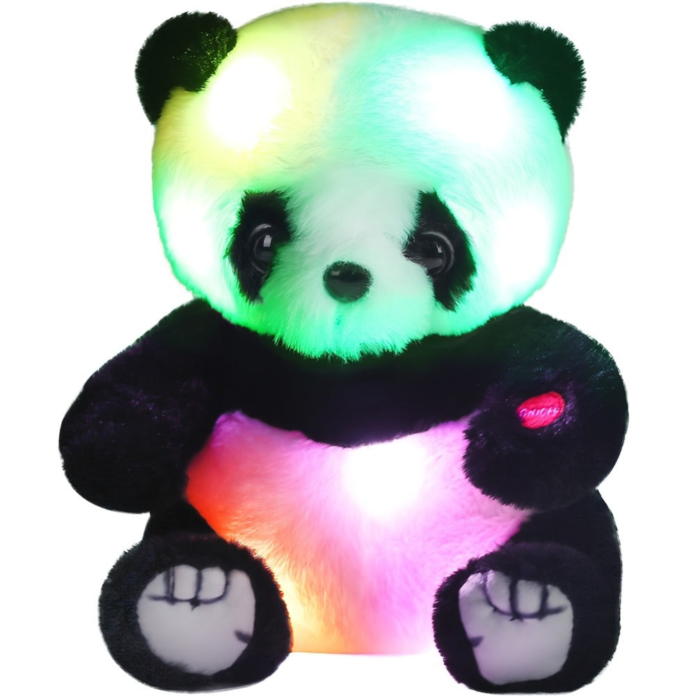 Light Up Panda Stuffed Animal Plush Toy 8 & 12 Inch with LED Glow, Cute Panda Bear Hugging Toy — image 3