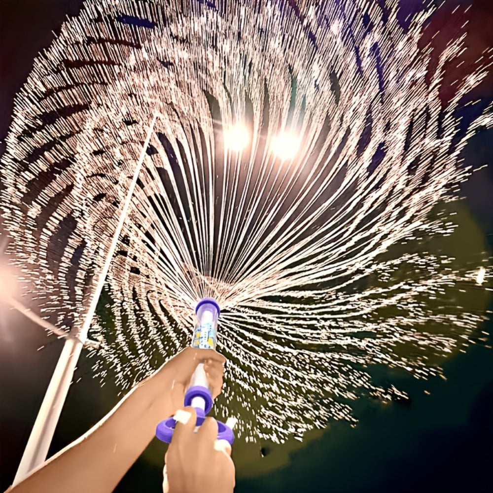 Firework-Shape Manual Water Blaster Set with Three or Six Pull-Push Wands in Blue, Purple and Pink — image 8