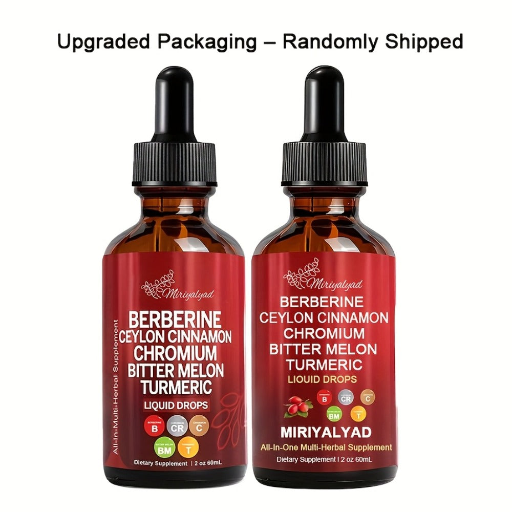 Berberine Blood Sugar Support Liquid Drops 2 fl oz with Ceylon Cinnamon Chromium Bitter Melon Turmeric — image 10