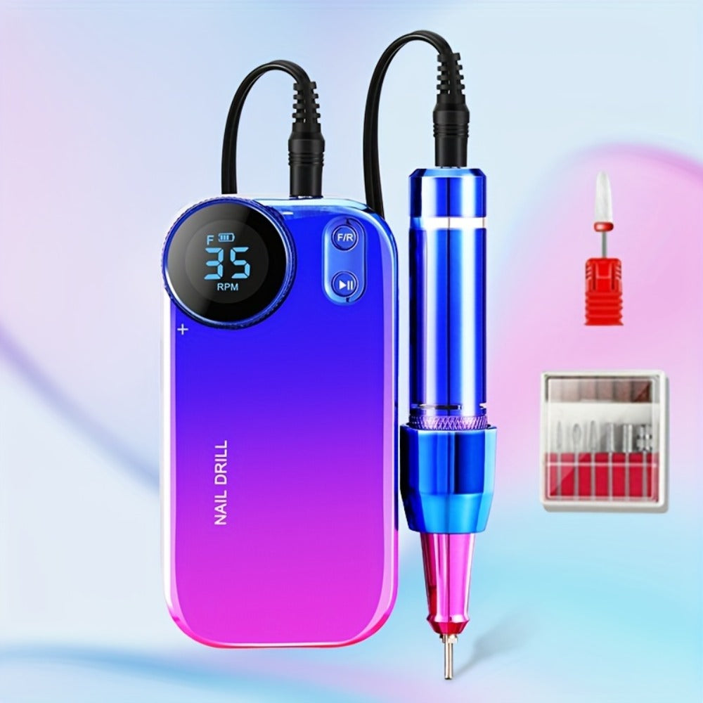 Electric Nail Polisher & Buffer Rechargeable High Power, Professional Manicure Pedicure Machine for Nail — image 9