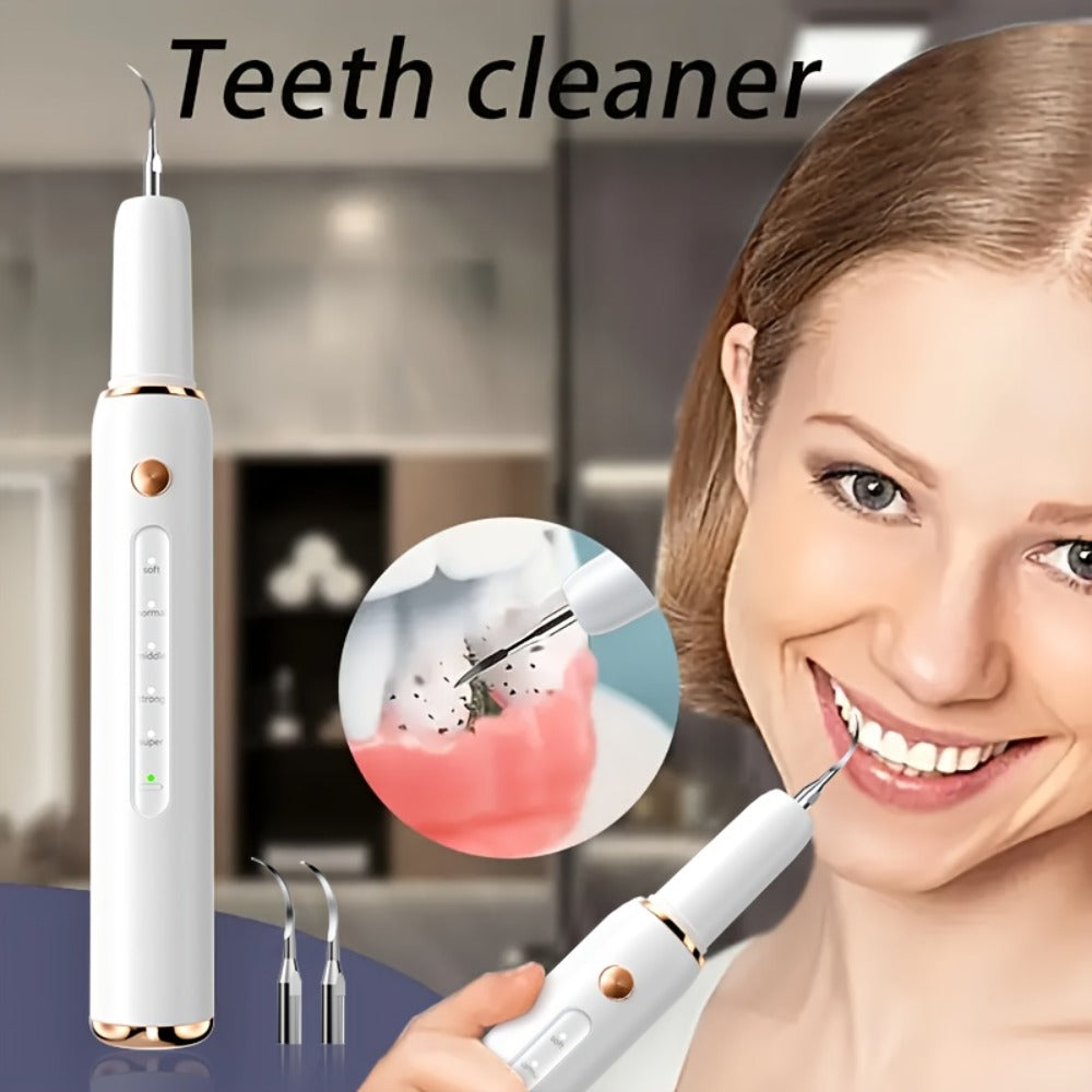 Ultrasonic Tartar Remover Electric Tooth Cleaner 5-Speed IPX6 Waterproof USB Rechargeable Dental Scaler — image 3